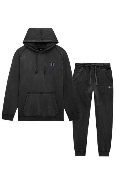 Dalix Butterfly Washed Sweatsuit