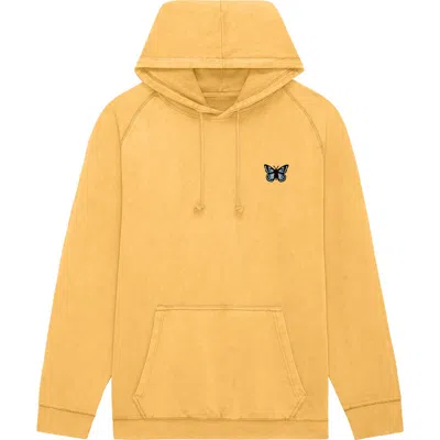 Dalix Butterfly Womens Mineral Washed Hoodie