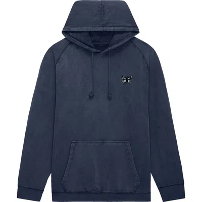 Dalix Butterfly Womens Mineral Washed Hoodie