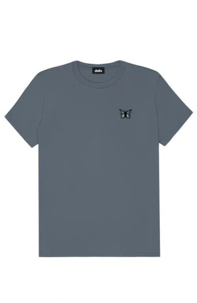 Dalix Butterfly Womens Relaxed Tee In Blue