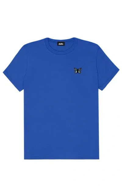 Dalix Butterfly Womens Relaxed Tee In Blue
