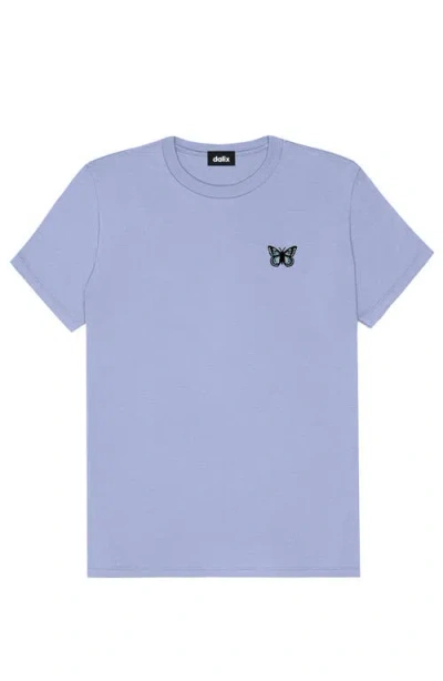 Dalix Butterfly Womens Relaxed Tee In Blue