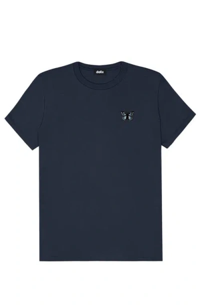 Dalix Butterfly Womens Relaxed Tee In Blue