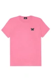 Dalix Butterfly Womens Relaxed Tee In Charity Pink