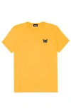 Dalix Butterfly Womens Relaxed Tee In Gold