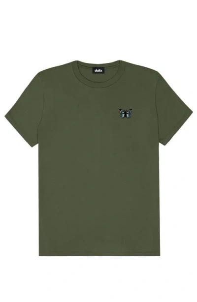 Dalix Butterfly Womens Relaxed Tee In Green