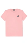 Dalix Butterfly Womens Relaxed Tee In Pink