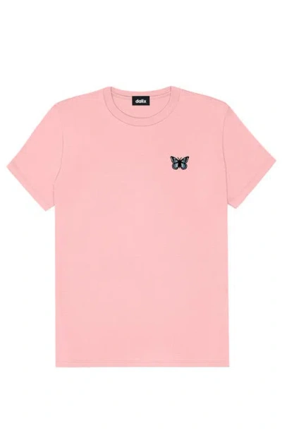 Dalix Butterfly Womens Relaxed Tee In Pink