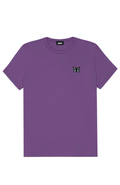 Dalix Butterfly Womens Relaxed Tee In Purple