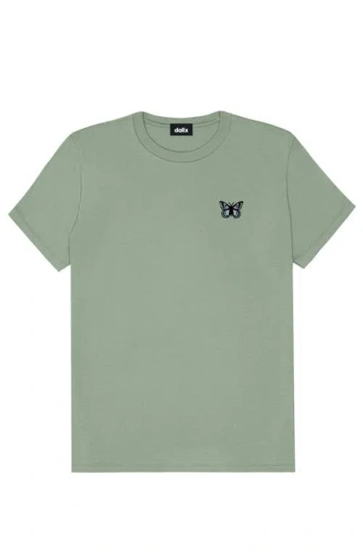 Dalix Butterfly Womens Relaxed Tee In Sage