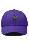 Shop Dalix Cactus Embroidered Casual Cap In Purple