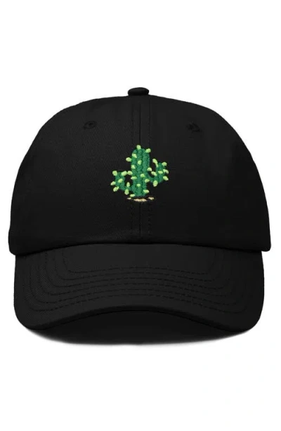 Dalix Cactus Embroidered Low Crown Cap In Animal Print