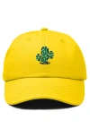 Dalix Cactus Embroidered Low Crown Cap In Yellow