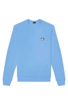 Dalix Cappuccino Fleece Sweatshirt In Carolina Blue