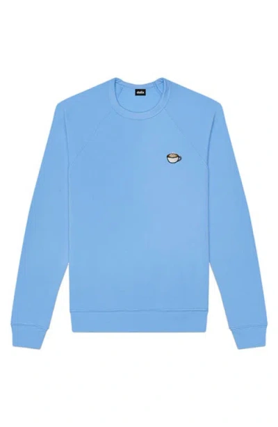 Dalix Cappuccino Fleece Sweatshirt In Carolina Blue