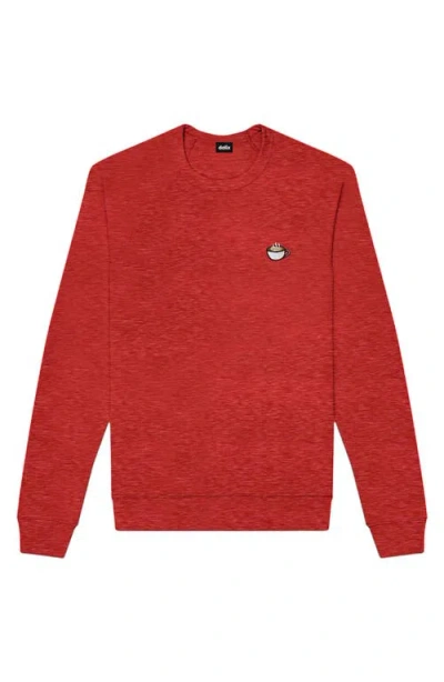 Dalix Cappuccino Fleece Sweatshirt In Heather Red