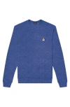 Dalix Cappuccino Fleece Sweatshirt In Heather True Royal