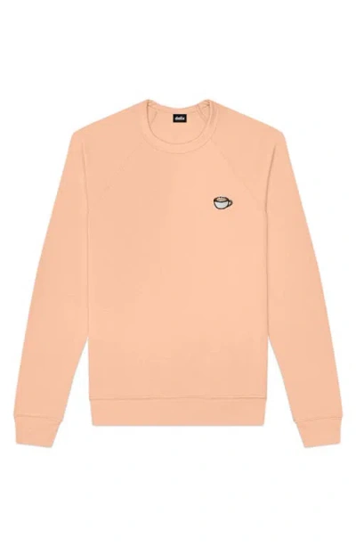 Dalix Cappuccino Fleece Sweatshirt In Peach