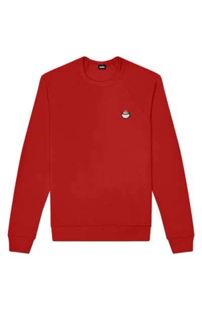 Dalix Cappuccino Fleece Sweatshirt In Red