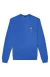 Dalix Cappuccino Fleece Sweatshirt In True Royal