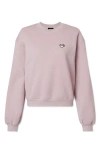 Dalix Cappuccino Relaxed Sweatshirt In Blush