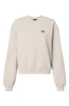 Dalix Cappuccino Relaxed Sweatshirt In Bone