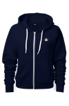 Dalix Cappuccino Zip Hoodie In Navy Blue