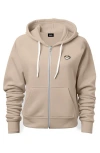 Dalix Cappuccino Zip Hoodie In Tan