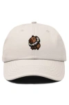 Dalix Capybara Donut Embroidered Cap In Beige