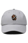 Dalix Capybara Donut Embroidered Cap In Gray
