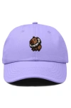 Dalix Capybara Donut Embroidered Cap In Lavender