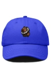 Dalix Capybara Donut Embroidered Cap In Royal Blue