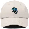 Dalix Chameleon Embroidered Dad Hat In Beige