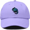 Dalix Chameleon Embroidered Dad Hat In Lavender