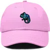 Dalix Chameleon Embroidered Dad Hat In Light Pink
