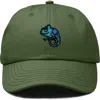 Dalix Chameleon Embroidered Dad Hat In Olive