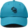Dalix Chameleon Embroidered Dad Hat In Teal