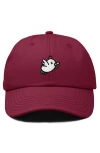 Dalix Chicken Embroidered Cotton Cap In Maroon