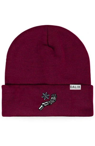 Dalix Chill Touch Beanie In Maroon