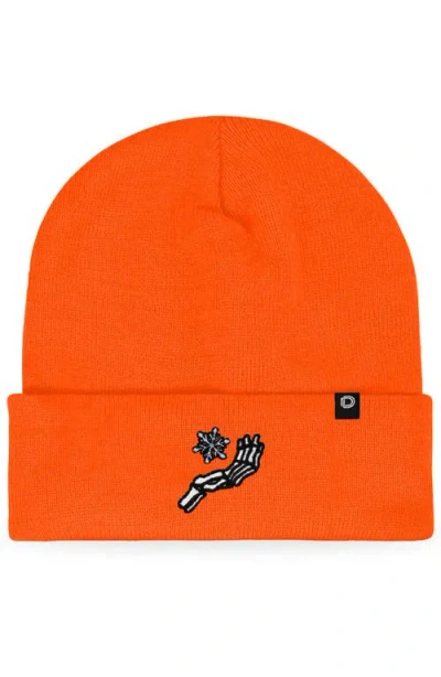 Dalix Chill Touch Beanie In Neon Orange