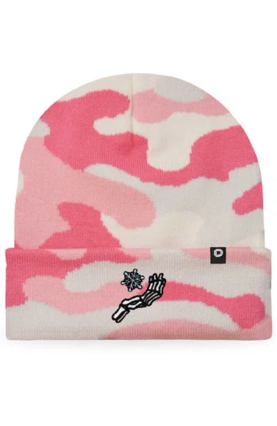 Dalix Chill Touch Beanie In Pink Camo