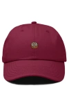 Dalix Cinnamon Roll Dad Cap In Burgundy