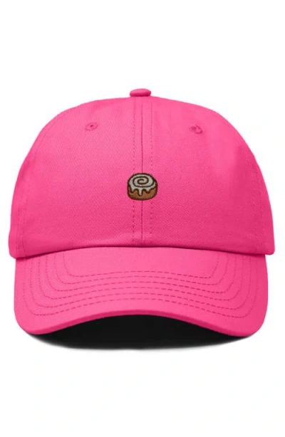 Dalix Cinnamon Roll Dad Cap In Pink