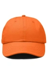 Dalix Classic Cotton Dad Cap In Orange