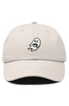 Dalix Coffee Ghost Embroidered Hat In Beige