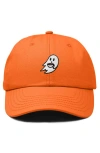 Dalix Coffee Ghost Embroidered Hat In Orange