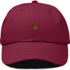 Dalix Cookie Dad Cap In Burgundy