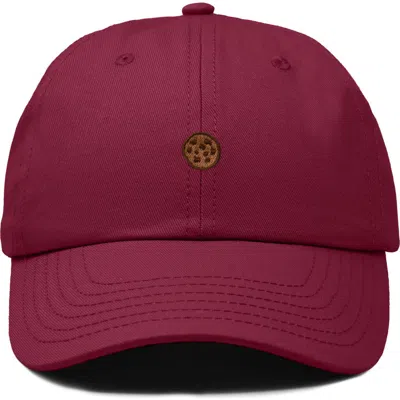 Dalix Cookie Dad Cap In Burgundy