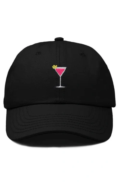 Dalix Cosmo Embroidered Casual Hat In Black