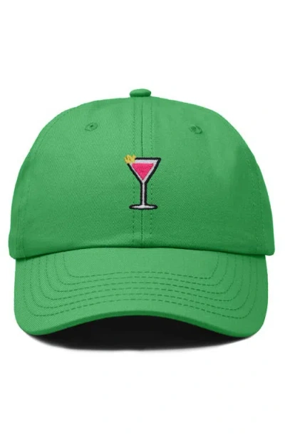 Dalix Cosmo Embroidered Casual Hat In Green